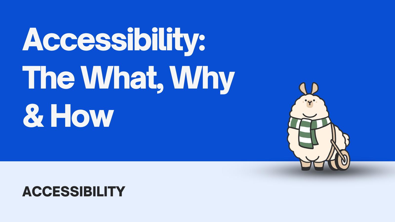 Accessibility: The What, Why & How